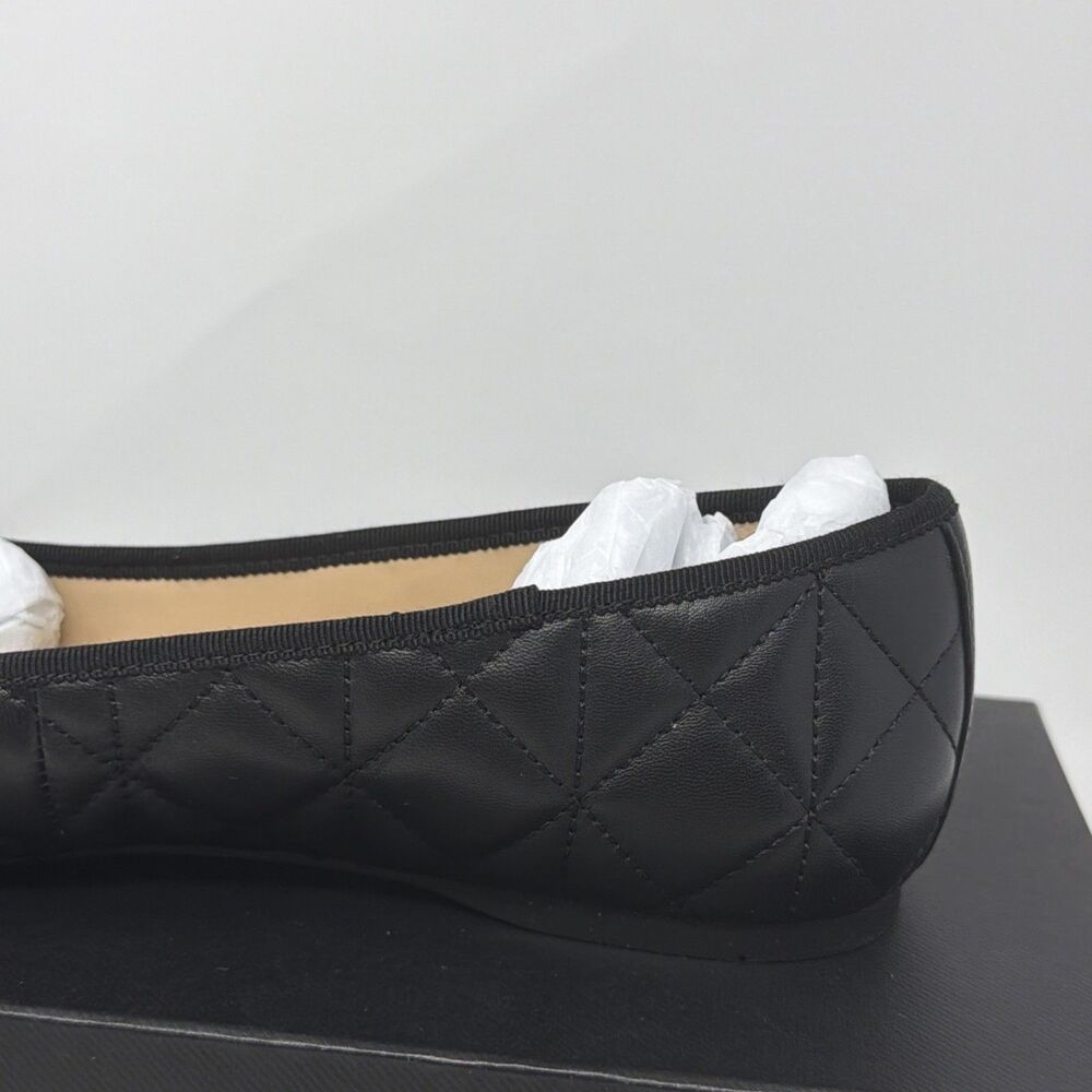 NIB Coach Allyson Quilted Ballet Flats Black Leather Women’s Size 10B AUTH - Picture 11 of 16